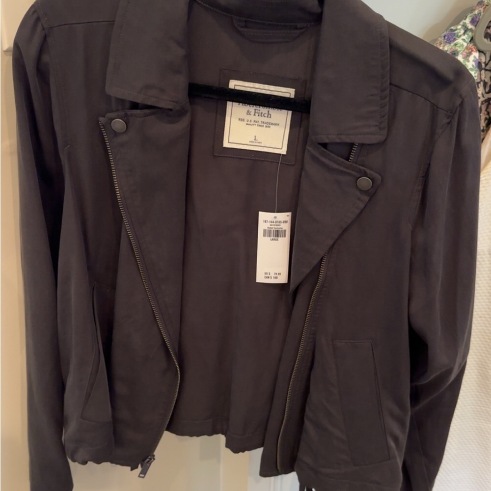 Abercrombie & Fitch Black Leather Jacket